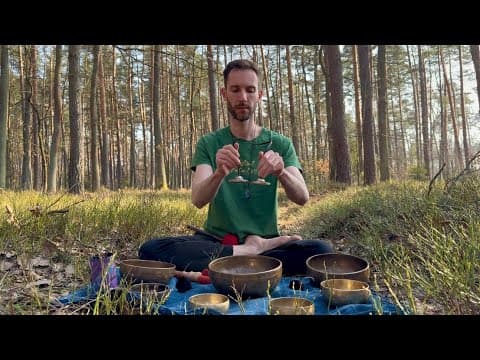 Leśna kąpiel w dźwiękach mis tybetańskich